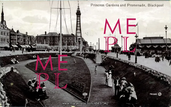 : Princess Gardens & Promenade, Blackpool, Lancashire : Princess Gardens & Promenade, Blackpool, Lancashire