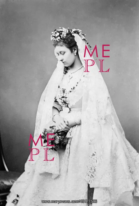 : Princess Louise on her wedding day : Princess Louise on her wedding day