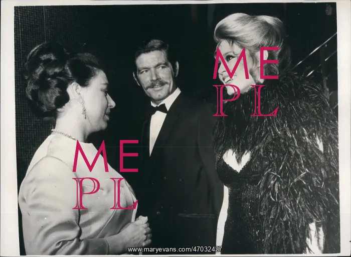 : Princess Margaret, Brigitte Bardot and Stephen Boyd : Princess Margaret, Brigitte Bardot and Stephen Boyd