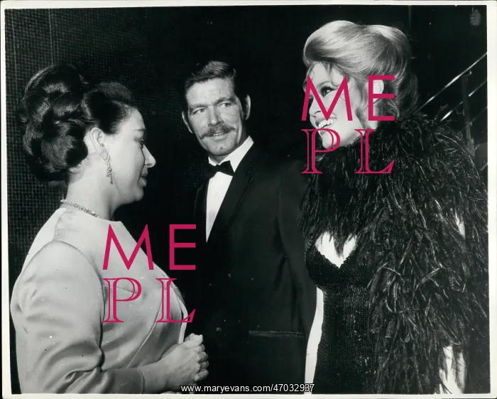 : Princess Margaret, Brigitte Bardot and Stephen Boyd : Princess Margaret, Brigitte Bardot and Stephen Boyd