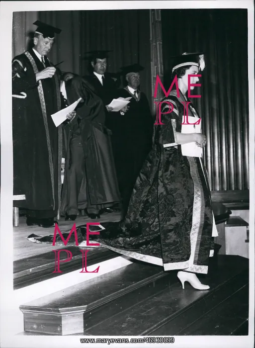 : Princess Margaret at degree ceremony, Keele, Staffordshire : Princess Margaret at degree ceremony, Keele, Staffordshire
