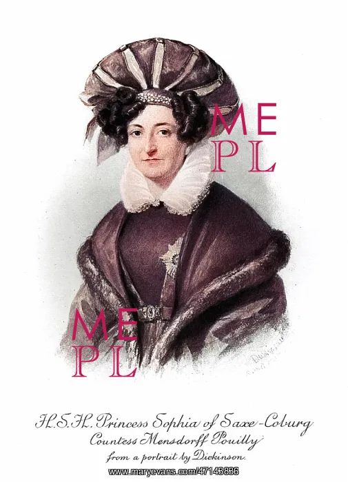 : Princess Sophia of Saxe-Coburg : Princess Sophia of Saxe-Coburg