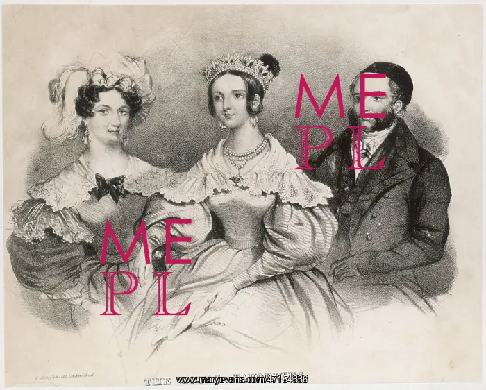 : Princess Victoria with her Mother : Princess Victoria with her Mother