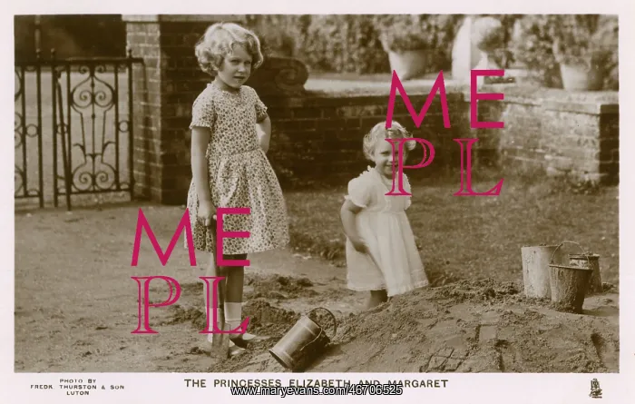 : Princesses Elizabeth and Margaret at St. Paul's Walden Bury : Princesses Elizabeth and Margaret at St. Paul's Walden Bury