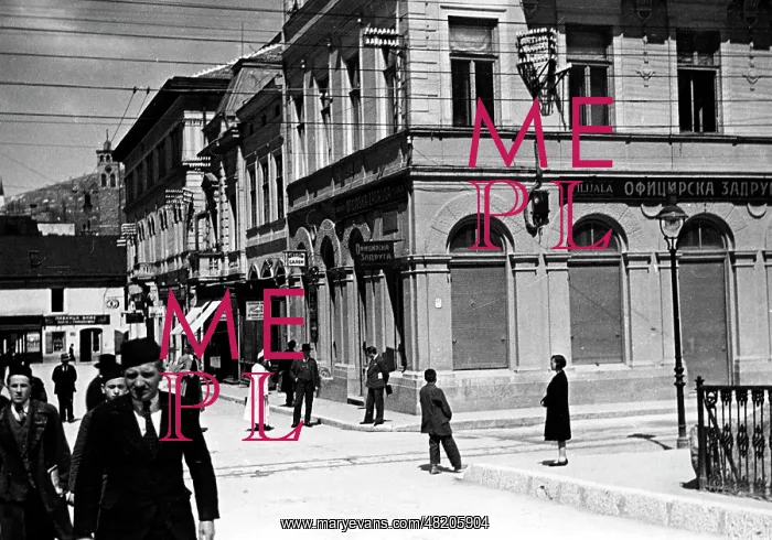 : The Princip corner in Sarajevo, 1934 : The Princip corner in Sarajevo, 1934