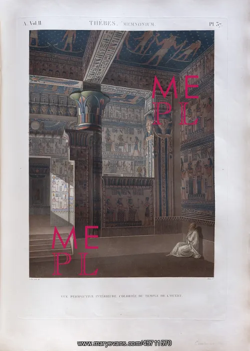 : Print, Description of Egypt, Bibliotheque du Senat : Print, Description of Egypt, Bibliotheque du Senat