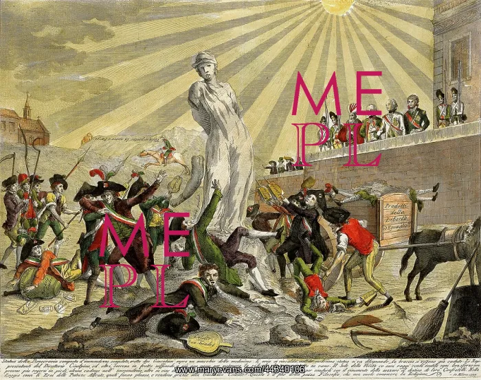 : Print showing the Statue of : Print showing the Statue of