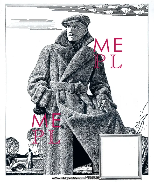 : Print User's Yearbook -- man in winter coat : Print User's Yearbook -- man in winter coat