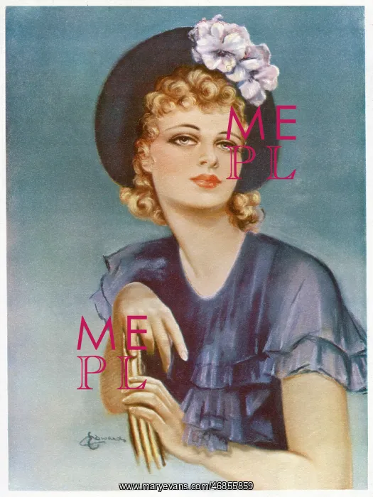 : Print User's Yearbook -- woman in hat : Print User's Yearbook -- woman in hat