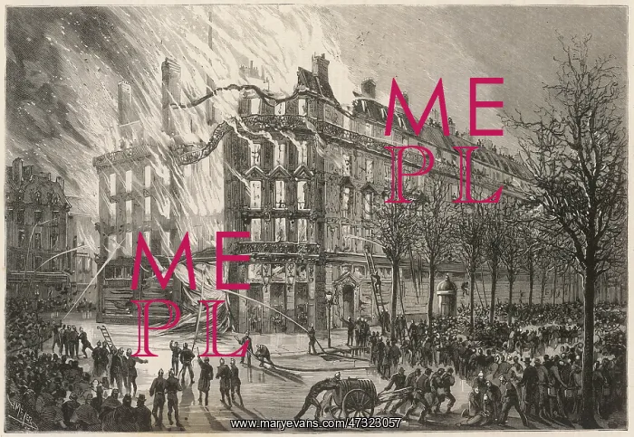 : PRINTEMPS STORE AFLAME : PRINTEMPS STORE AFLAME