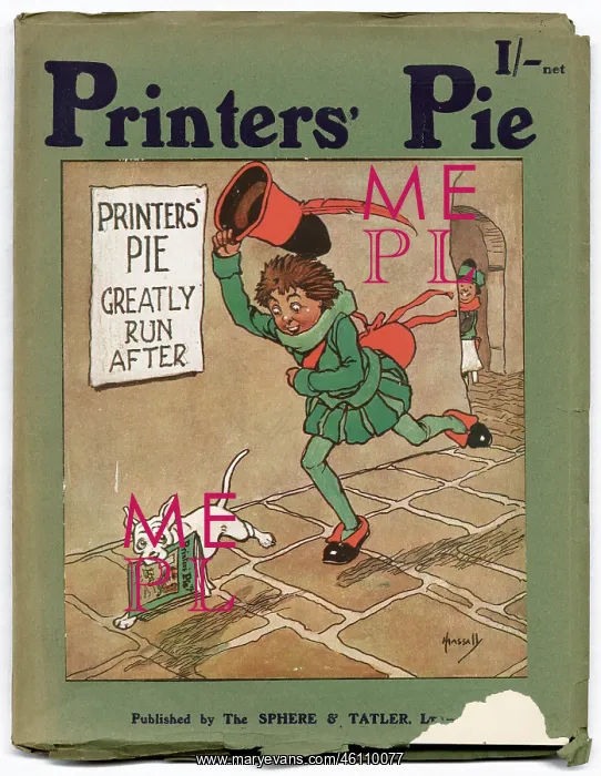 : Printers Pie cover, 1911 : Printers Pie cover, 1911
