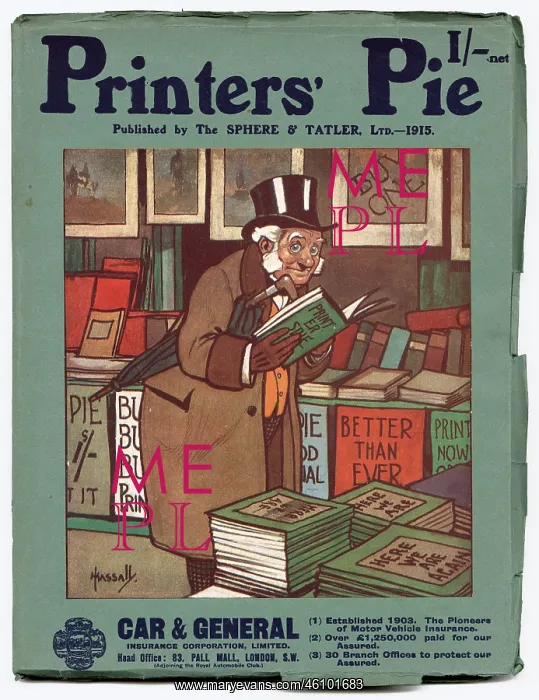 : Printers Pie cover, 1915 : Printers Pie cover, 1915