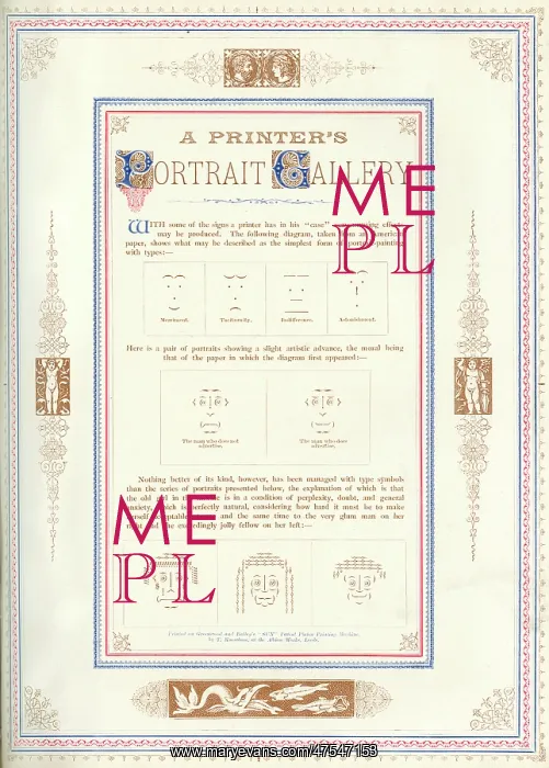 : A printer's portrait gallery, 1885 : A printer's portrait gallery, 1885