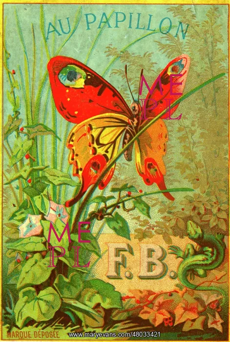 : Printer's Sample, Au Papillon : Printer's Sample, Au Papillon