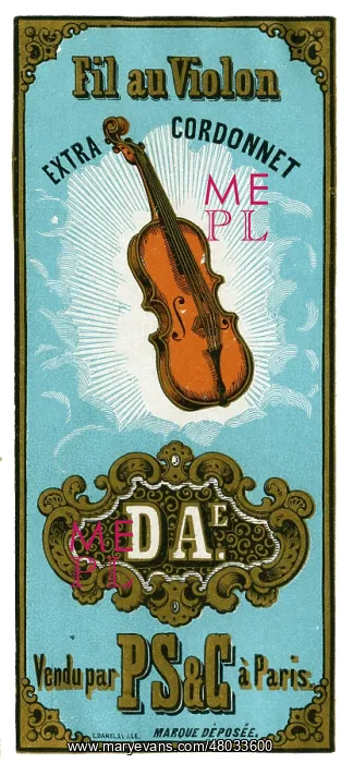  : Printer's Sample, Fil au Violon
