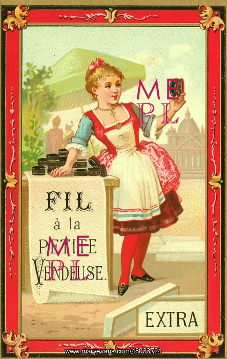 : Printer's Sample, Fil a la Petite Vendeuse : Printer's Sample, Fil a la Petite Vendeuse