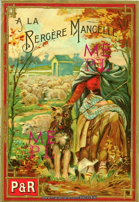: Printer's Sample, A La Bergere Mancelle : Printer's Sample, A La Bergere Mancelle