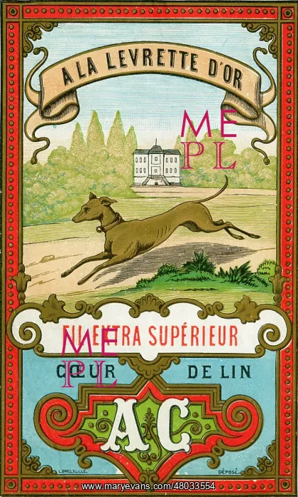 : Printer's Sample, A La Levrette d'Or : Printer's Sample, A La Levrette d'Or