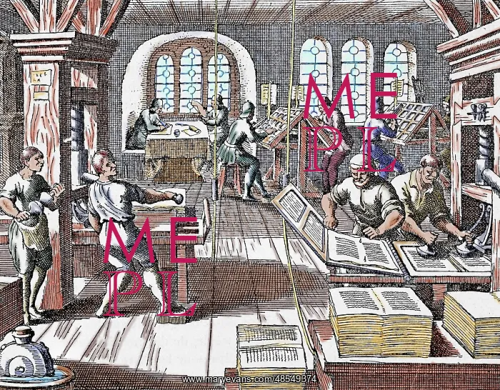 : Printing press. 17th century : Printing press. 17th century