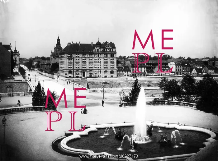 : Prinzregentenstrasse in Munich, before 1914 : Prinzregentenstrasse in Munich, before 1914