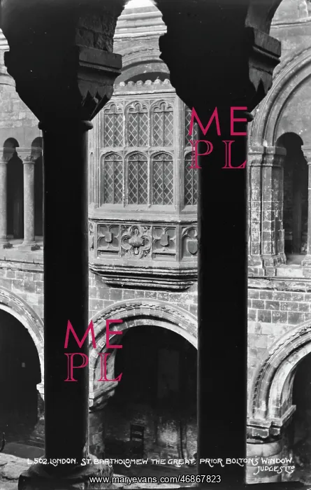 : Prior Bolton's Window at St. Bartholomew the Great : Prior Bolton's Window at St. Bartholomew the Great