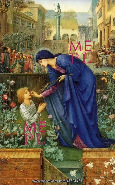 : The Prioress's Tale, by Burne-Jones : The Prioress's Tale, by Burne-Jones