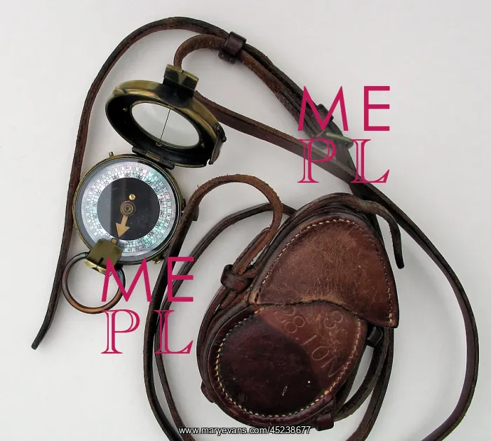 : Prismatic compass belonging to Sergeant Ernest Blaikeley : Prismatic compass belonging to Sergeant Ernest Blaikeley