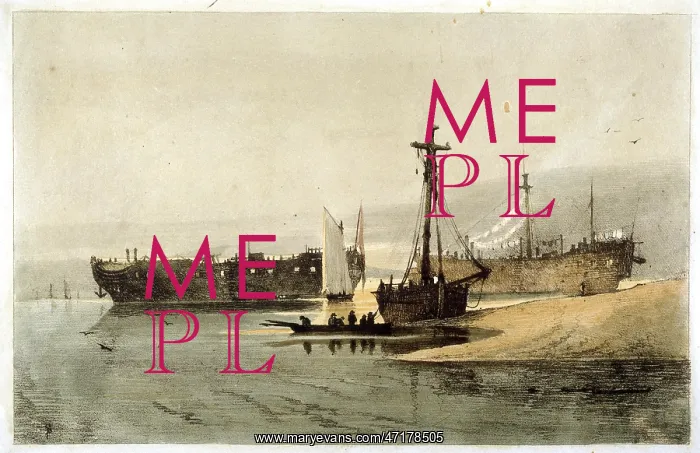  : Prison hulks on the Thames, 1814
