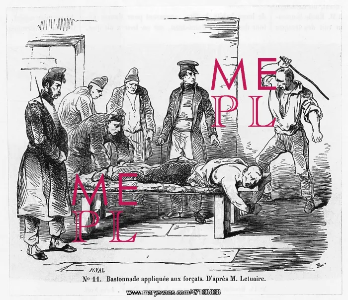 : Prisoner flogged : Prisoner flogged