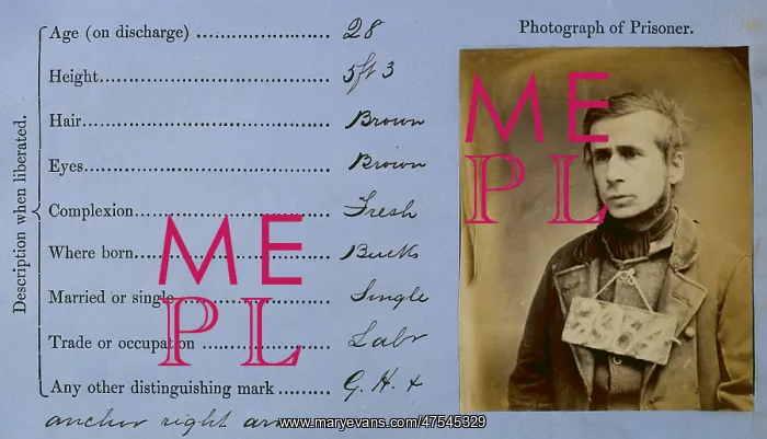  : Prisoner mug shot 1872-1873