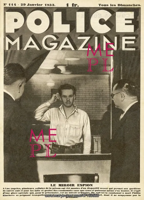 : Prisons, USA: prisoner surveillance using mirror : Prisons, USA: prisoner surveillance using mirror