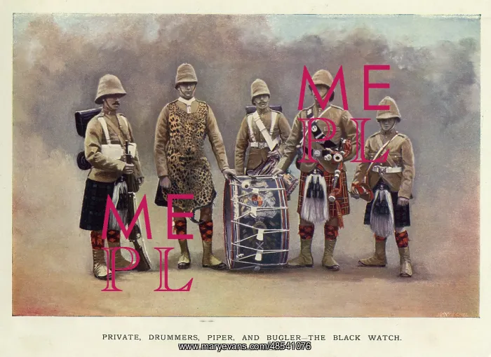  : Private, Drummers, Piper and Bugler, The Black Watch