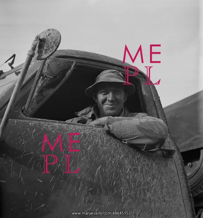 : Private serving as a truck driver with the : Private serving as a truck driver with the