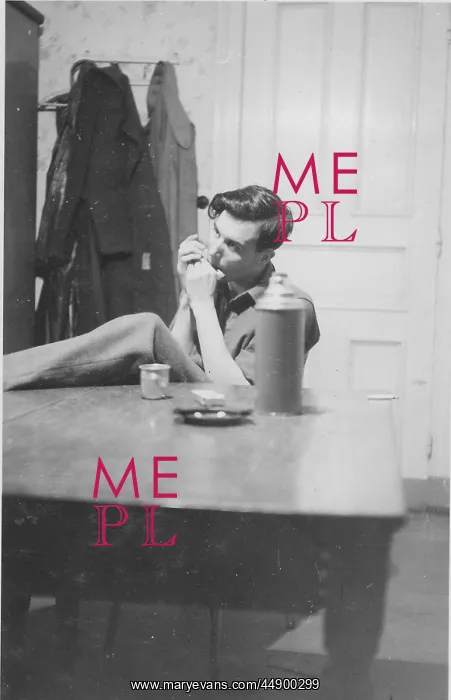 : Private Tom Tedder playing the harmonica WW2 : Private Tom Tedder playing the harmonica WW2