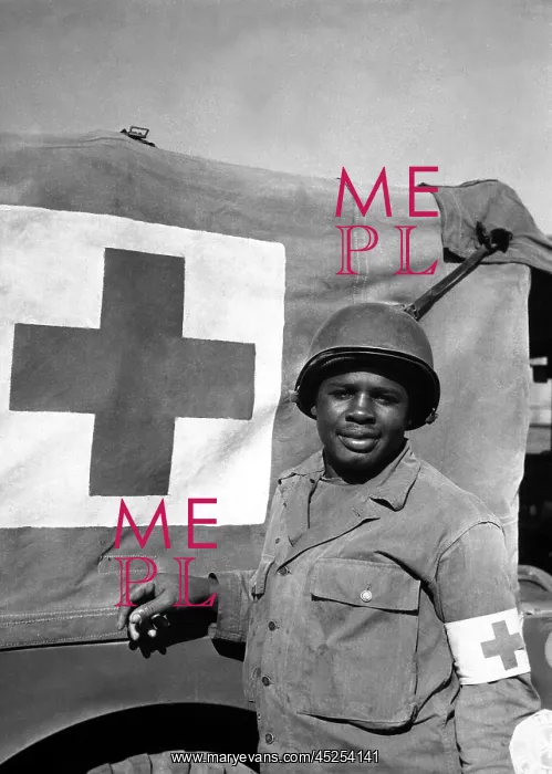 : Private Warren Capers and aided over 330 soldiers : Private Warren Capers and aided over 330 soldiers