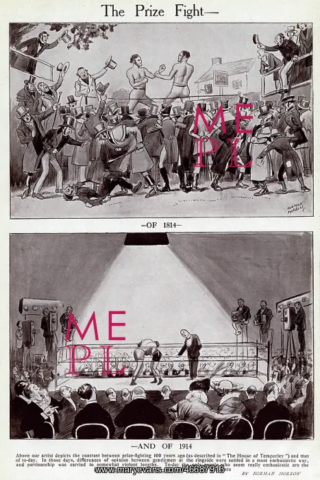 : The Prize Fight, 1814 and 1914 : The Prize Fight, 1814 and 1914