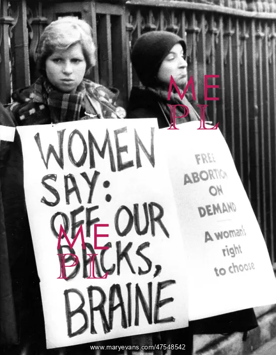 : Pro-abortion demonstrators : Pro-abortion demonstrators