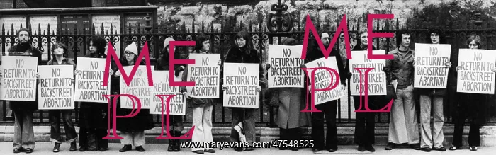 : Pro-choice demonstrators : Pro-choice demonstrators