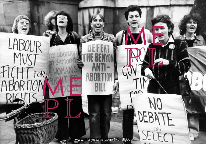: Pro-choice demonstrators : Pro-choice demonstrators