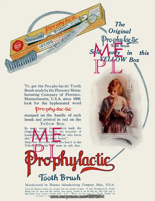 : Pro-phy-lac-tic Tooth Brush Advertisement : Pro-phy-lac-tic Tooth Brush Advertisement
