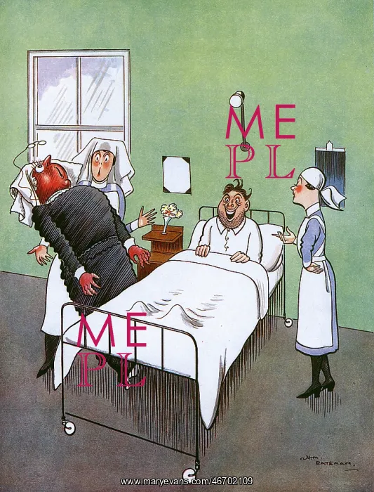 : The Probationer who Disagreed with the Matron, H.M. Bateman : The Probationer who Disagreed with the Matron, H.M. Bateman