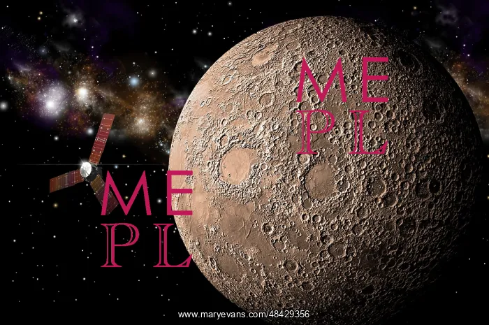 : A probe investigating a heavily cratered moon in deep space : A probe investigating a heavily cratered moon in deep space