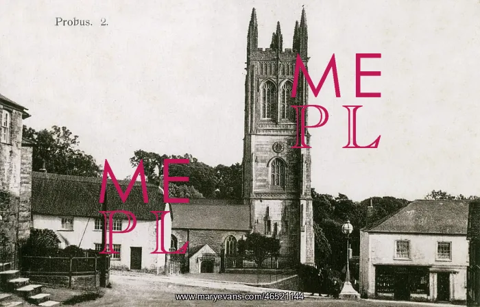 : Probus, Cornwall - Church Tower : Probus, Cornwall - Church Tower