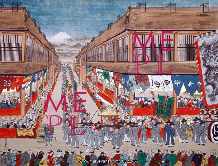 : The procession of the 1748 Joseon missions to : The procession of the 1748 Joseon missions to