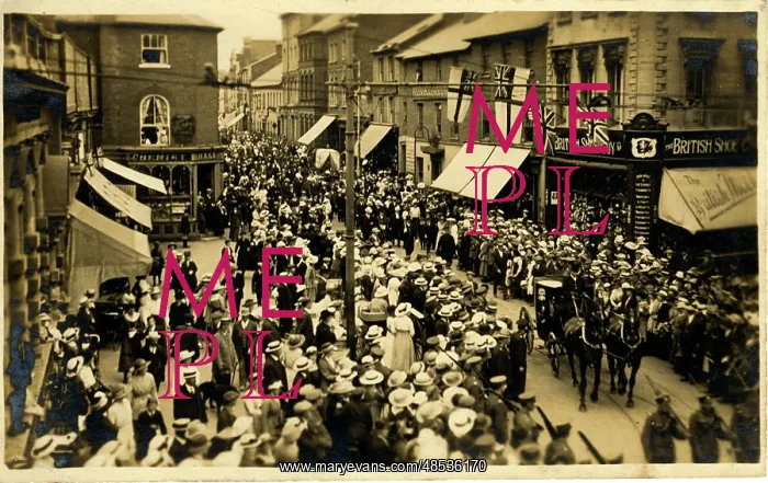 : Procession by British Shoe Company Store, Leicester, Leicest : Procession by British Shoe Company Store, Leicester, Leicest