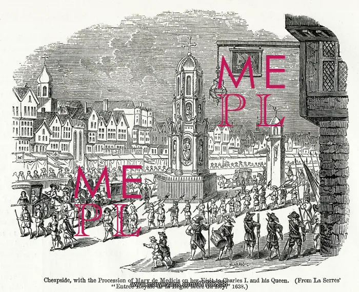 : Procession in Cheapside 1638 : Procession in Cheapside 1638