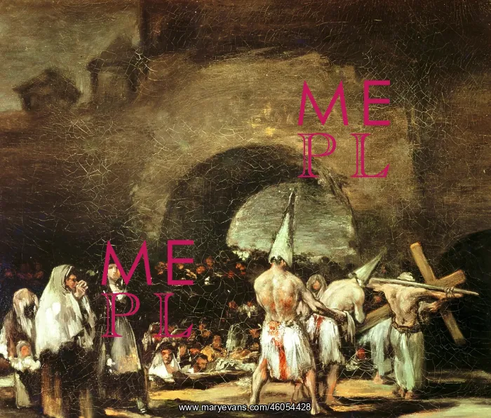 : Procession of flagellants : Procession of flagellants
