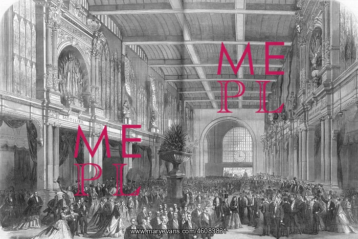 : Procession in the grand vestibule, Exposition Universelle : Procession in the grand vestibule, Exposition Universelle
