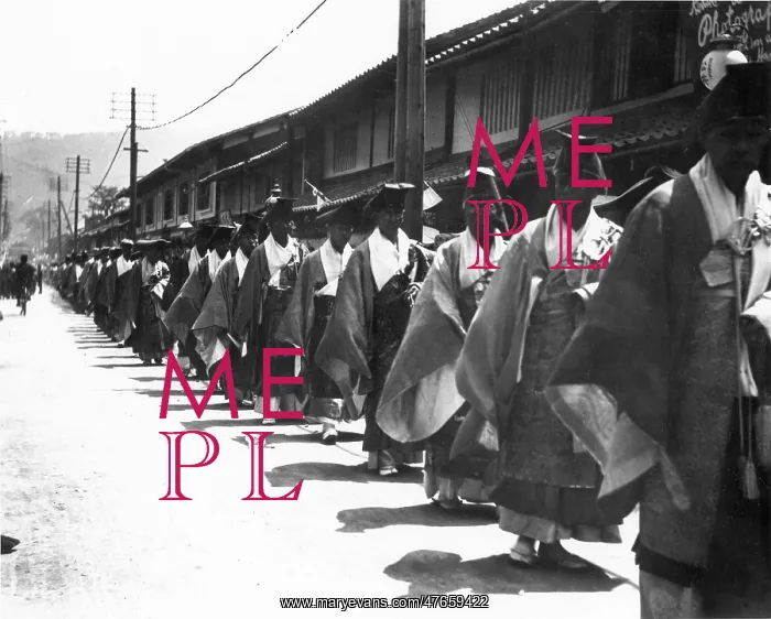 : Procession of Lama Priests in Kyoto, Japan : Procession of Lama Priests in Kyoto, Japan