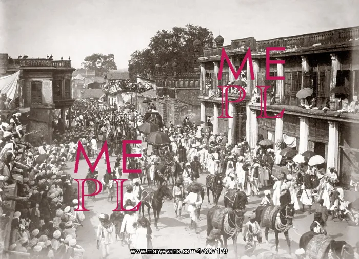  : Procession of a maharaja, India, 1880's